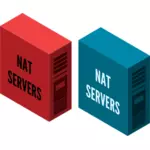 NAT server vektorový obrázek