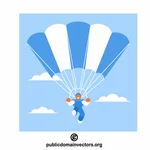 Image vectorielle du parachutiste