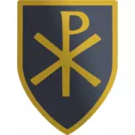 Векторные картинки щит с христианской лабарум знак