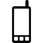 Smartphone svart ikon