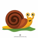 Graphisme de dessin animé d’escargot