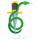 Snake and a dagger