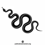 Art de clip de silhouette de serpent