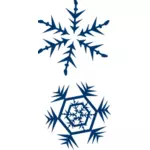 Imagen vectorial de los copos de nieve