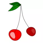 Cherries vector clip art