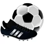 Soccer equipment vector illustration