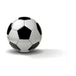 वेक्टर photorealistic फ़ुटबॉल गेंद का चित्रण
