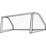 Fotboll mål Post vektor Clip Art