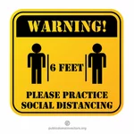 Varování sociální distancování