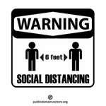 Signe social de distanciation