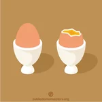Weiche gekochte Eier