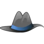 Sombrero met blauw lint vector afbeelding