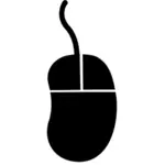 Illustration vectorielle de l'icône de souris ondulés