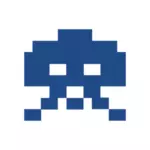 Space invaders pixel kunst icoon vector afbeelding