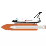 Space shuttle vector drawing
