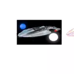 Statek kosmiczny Enterprise ilustracji wektorowych