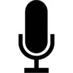Mikrofon ikonet vektorgrafikk utklipp