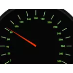 Vektorbild av torget hastighetsmätare