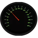 Vector clip art of speedometer