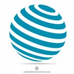 Koncepcja logo kształtu sfery