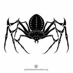 Örümcek siluet vektör küçük resim