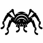 Art clip de pochoir de silhouette d’araignée