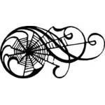 Spiderweb bläddra vektorgrafik