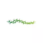 Clip art of a branch with sharp thorns