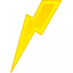 Vektor ilustrasi tanda kuning pencahayaan