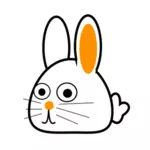 Jarní velikonoční králík vektorový obrázek
