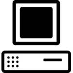 Computer base und monitor