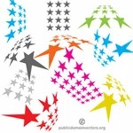 Star shapes vector graphics