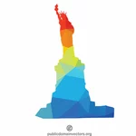 Patung Liberty warna