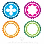 Stickers met symbolen