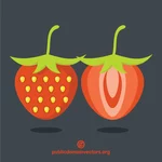 Clipart de fruta morango