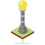Icono de la lámpara de calle