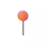 Lollipop bergaris-garis vektor gambar