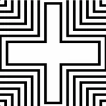 Křížový geometrický vzor