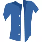 Vector image of unbuttoned summer shirt