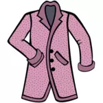 Élégant manteau rose