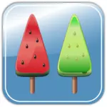 Meloen ijs snoepjes vector afbeelding