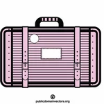 Roze koffer