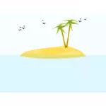 Tropický ostrov vektorový obrázek