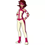 Rosa Superheldin