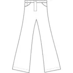 Bootleg pants vector image