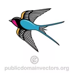 Swallow vector clip art image