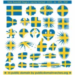 Švédské vlajky