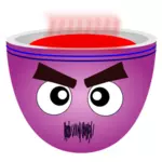 Рисунок фиолетовый мужской Кубок кофе