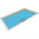 Swimming pool vector drawing