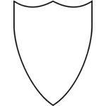 Швейцарский щит контура фигуры